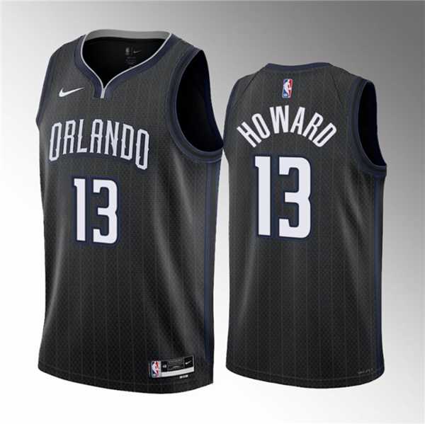 Men%27s Orlando Magic #13 Jett Howard Black 2023 Draft City Edition Stitched Basketball Jersey->orlando magic->NBA Jersey